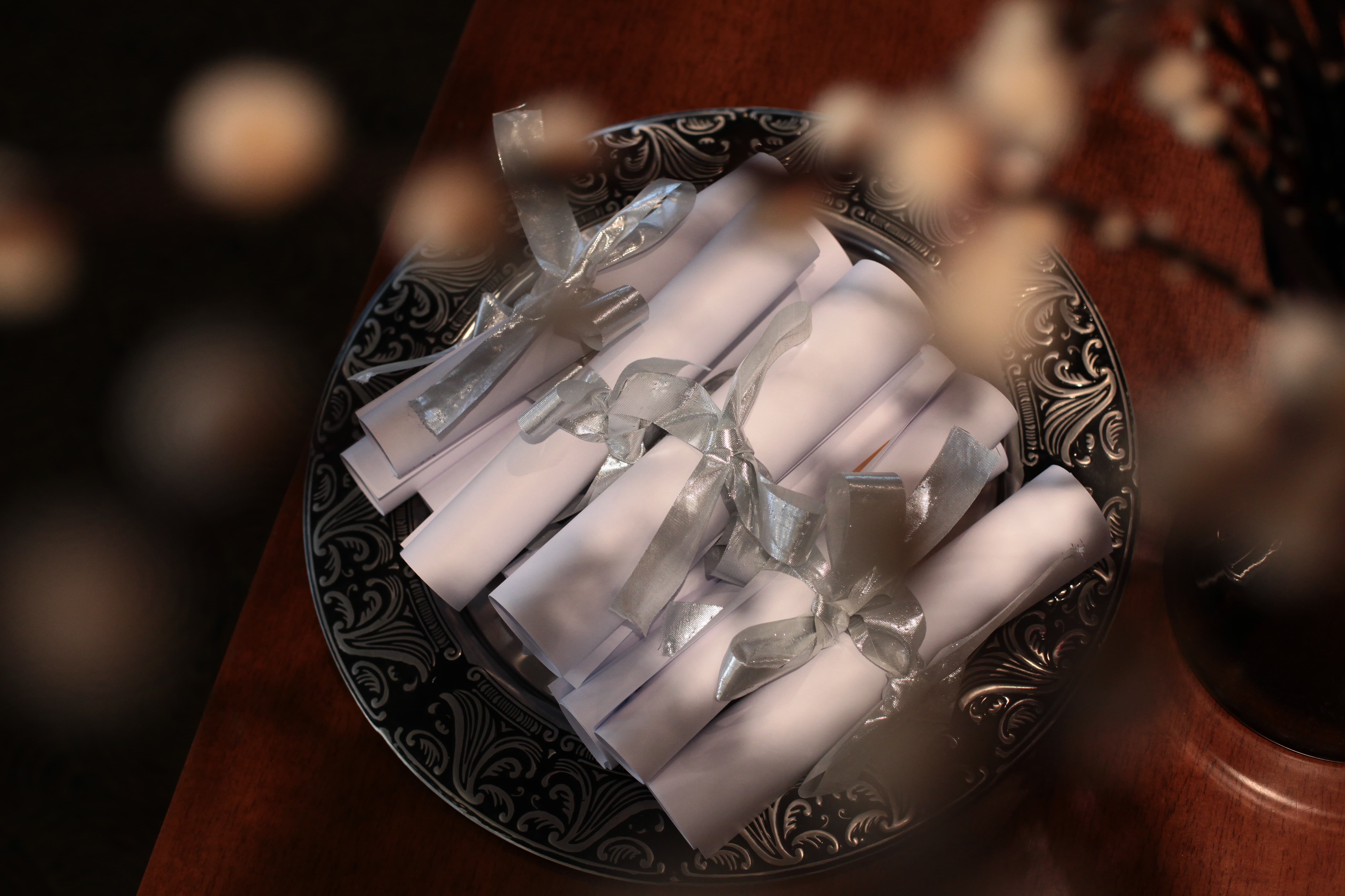 Conference registration desk